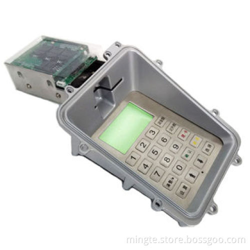 Payment card reader module with motorized card reader and pinpad for payment machineNew
